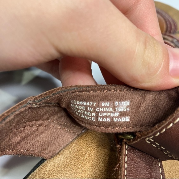 Clarks leather sandals multicolor size 9 - Picture 7 of 7